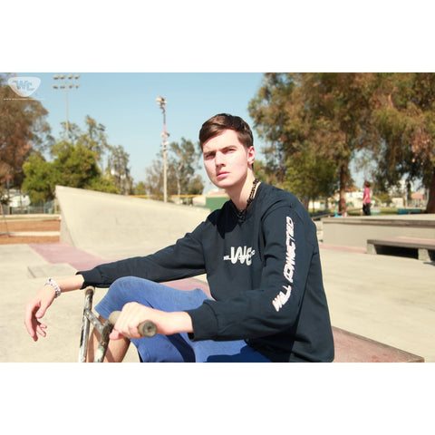 Biker and Skateboarder Long Sleeve T Shirt